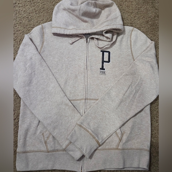 PINK Victoria's Secret Large Full Zip Vintage Hoodie - Picture 1 of 4